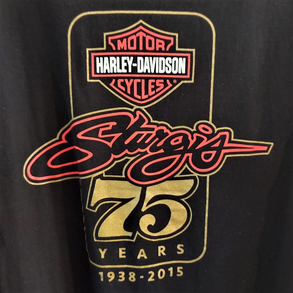 Harley-Davidson 75th Anniversary Sturgis Short Sleeve Men's Black XL